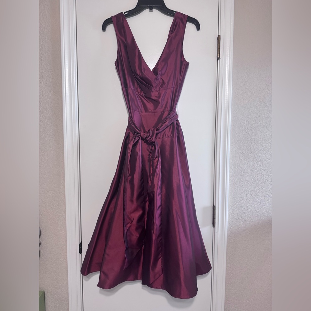 Max and Cleo Wine Colored Dress